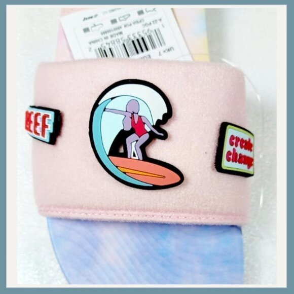 Pink Reef Patch Me Up Patch Me Up Size 9, Removable patches. Mix & Match Sandal - Picture 6 of 8